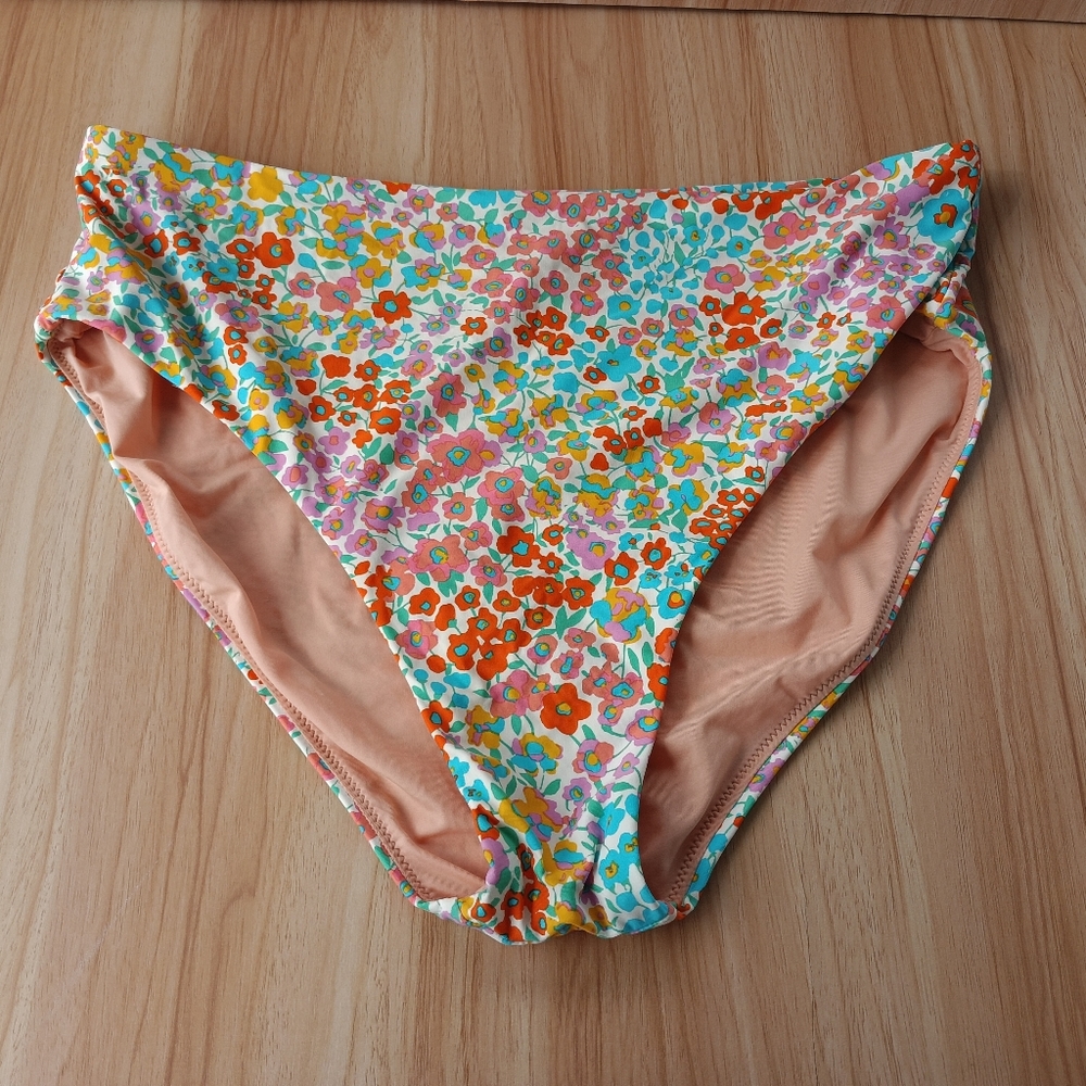 J. Crew Floral Bikini Bottom - XL